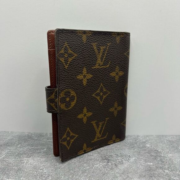 Louis Vuitton Monogram Etui Palm Cover Dark Brown Coated Canvas Snap - Picture 4 of 15